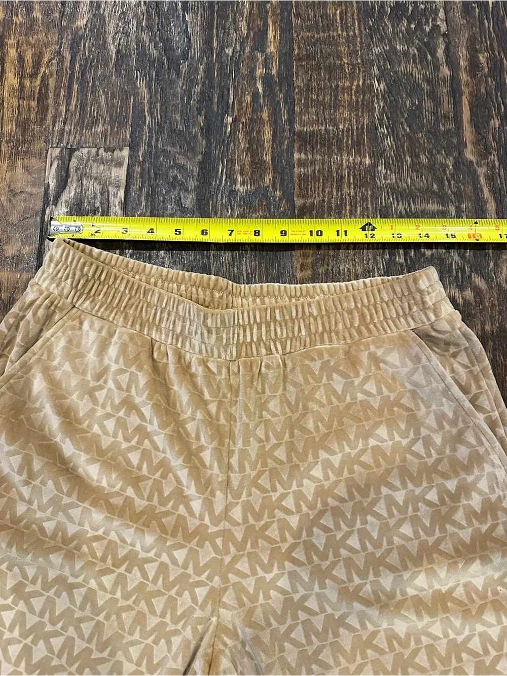 Michael Michael Kors dark camel Logo Velour Lounge Pants